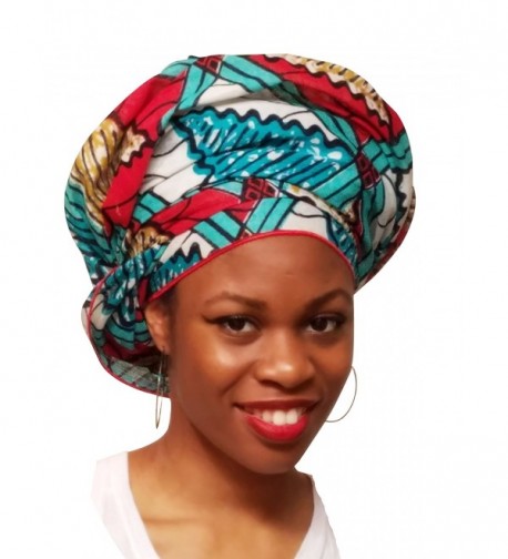 Turquoise African Print Ankara scarf