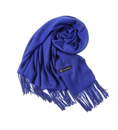 Plain Scarf Woolen Feel Muffler Large Blanket Winter Wraps Shawl foci cozi - Blue - CT186E7IMAR