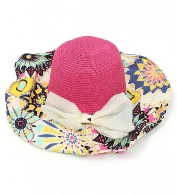 Dunna Floppy Foldable Bowknot Flower in Women's Sun Hats