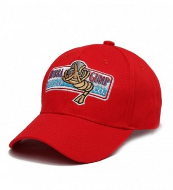 Venbond Unsex Adjustable Bubba Gump Baseball Cap Shrimp Co. Embroidery Hat - Red - CV187IM46AX