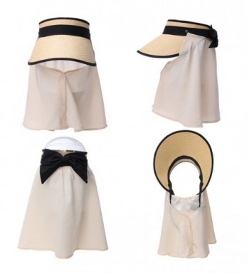 Siggi Straw Packable Summer Detachable in Women's Sun Hats