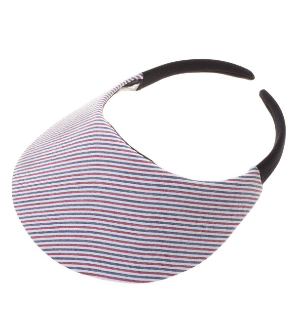 Stripe Red & White & Blue Visor - CG12E3BEF59