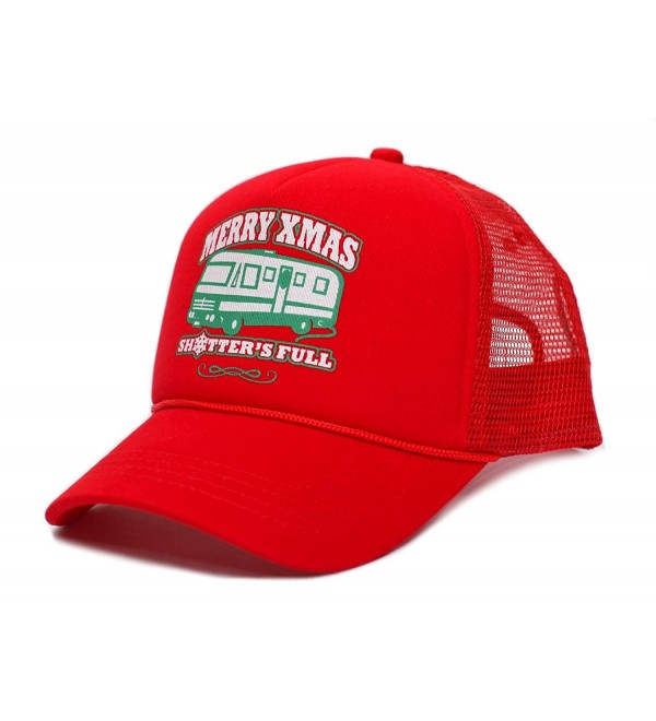 Merry Christmas Xmas Shitter's Full Funny Truckers Hat Cap Red - CC187IC4540
