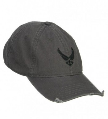 E4hats Black Force Embroidered Frayed in Men's Baseball Caps