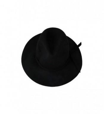 YueLian Women Fedora Panama Black in Women's Fedoras