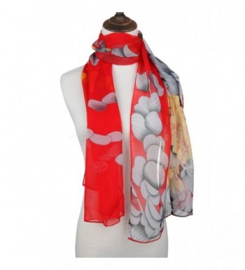 ChikaMika Fashion Scarves Chiffon Floral