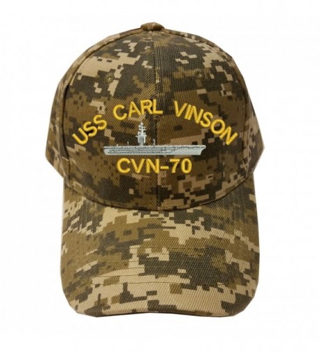 USS CARL VINSON CVN-70 Digital Camo Camouflage Military Baseball Cap Hat - C0185XQ50I0