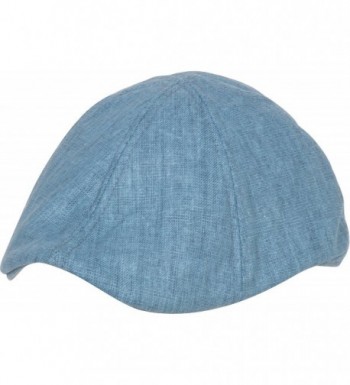 Sakkas Mens Linen Newsboy Ivy Flat Cap - Blue - C311DMJ9MBV