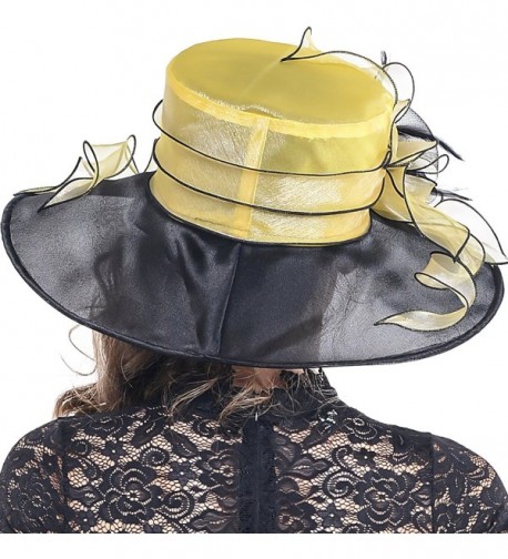 FORBUSITE Two Tone Kentucky Church Organza in Women's Sun Hats