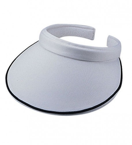 Cotton Twill Clip on Athletic Visor - White - CJ11CJQ0RVH