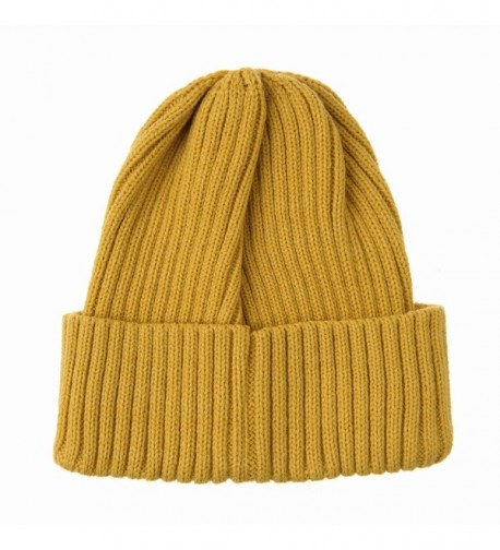 WITHMOONS Knitted Ribbed Beanie AC5846