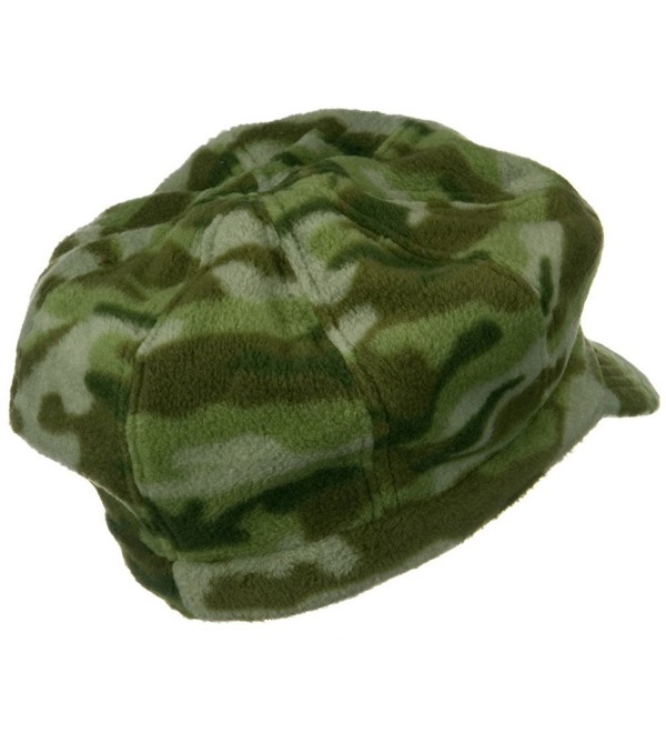 Camo Fleece Newsboy Hat Green CH116MT6EQT
