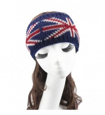 Tonsee Women's British Flag Knitting Headband Handmade Hairband - C6120JFD577