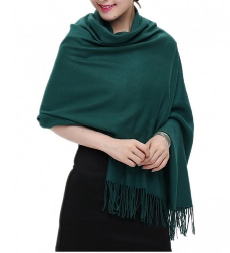 Womens Large Soft Scarf Solid Winter Pashmina Cashmere Feel Shawl Wraps ...