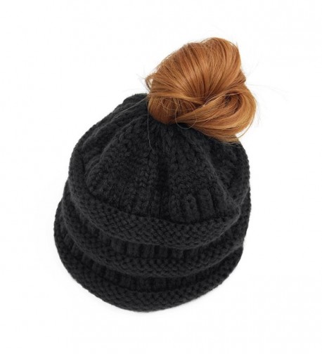 Lamdgbway Trendy Beanie Stretch Ponytail in Women's Skullies & Beanies