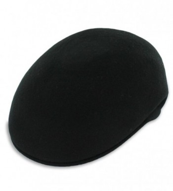 Hats in the Belfry Belfry Ascot - Molded Wool IVY Cap - Black - CM11YODUDZN