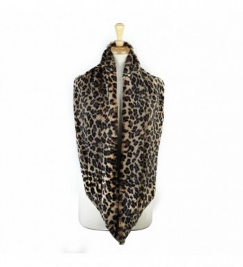 Paskmlna Animal Infinity Circle Leopard in Cold Weather Scarves & Wraps