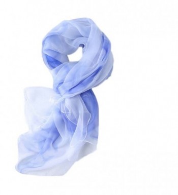 S&S Women's Lightweight Silk Feeling Infinity Scarves Large Long Shawl Wrap - 02-sky Blue - C6184X7Z4X8