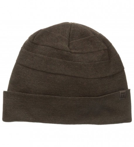 Haggar Men's Tonal Stripe Knit Watchcap - Brown - C611N2INUMJ