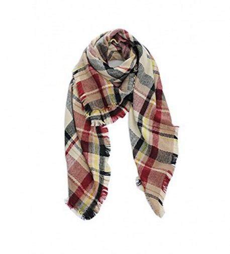 Plaid Blanket Tassels Scarf Gorgeous