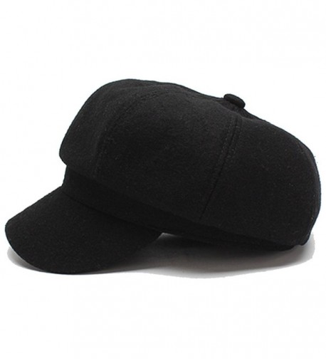 Unisex Classic 8 Panel Wool Blend Newsboy Hat Cabbie Beret Visor Bill ...