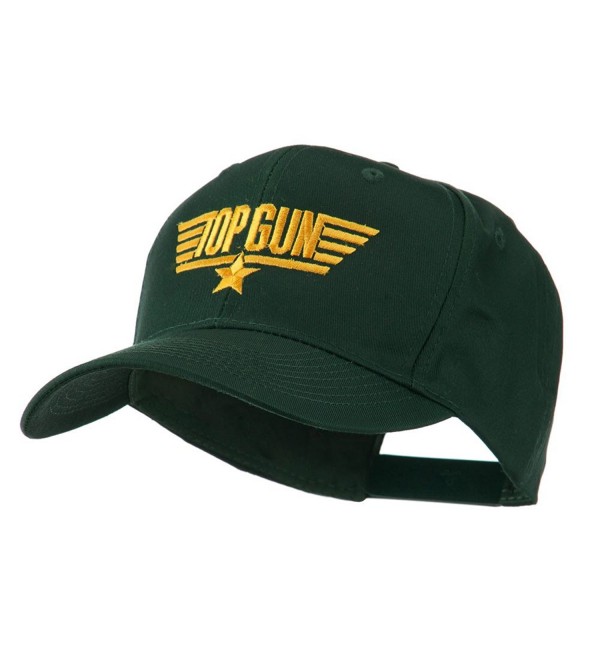 US Navy Top Gun Logo Embroidered Cap - Green - CJ11HEH5QJ9