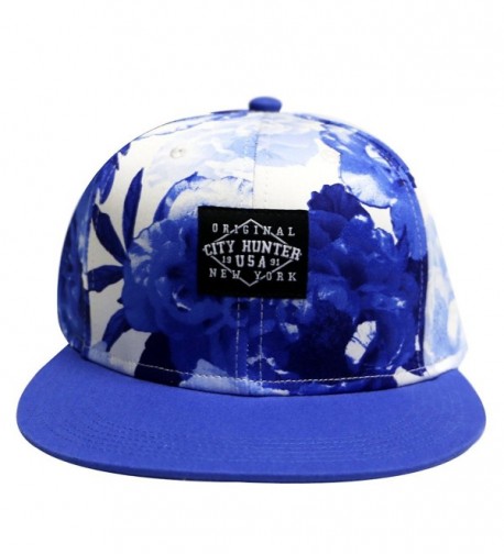 Cf2121 Water Flower Snapback Cap Royal C711YXNXT6T