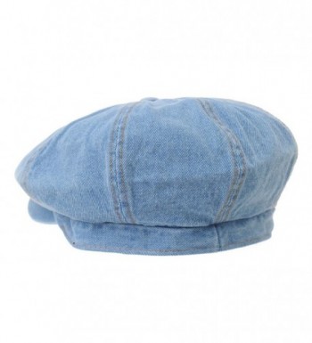 WITHMOONS Cotton newsboy KR3613 LightBlue in Men's Newsboy Caps