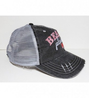 Embroidered Beach Please Distressed Trucker