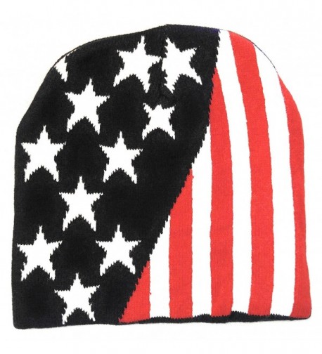 USA Knit Cap American Stars Stripes Beanie Skull comfort warm Double Layer cozy interior - CO12O16FGIC