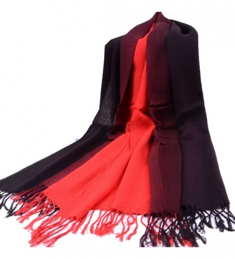 TopTie Scarf Tassel Solid Tow Tone