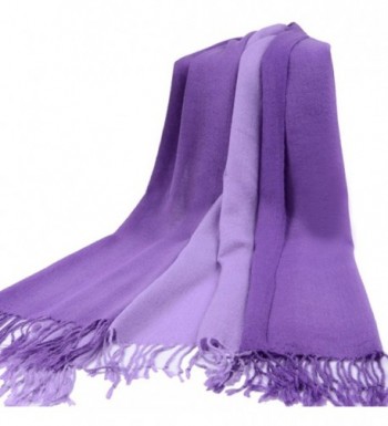 TopTie Scarf Tassel Solid Tow Tone in Wraps & Pashminas