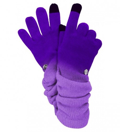 Purple Ombre Texting Gloves Scarf in Fashion Scarves