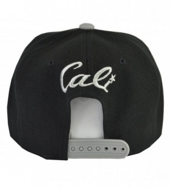 Cali Black Grey Brim Embroidered