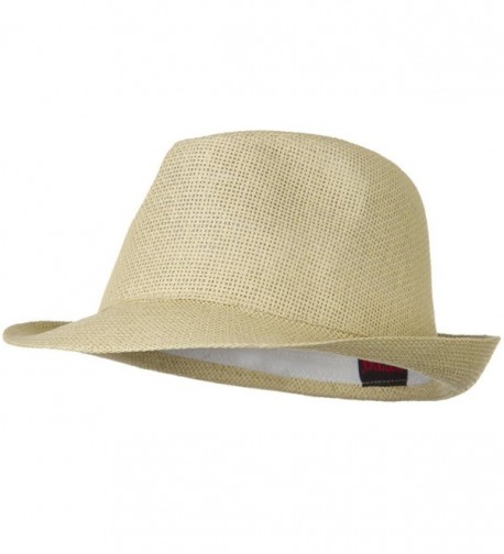 Twisted Toyo Straw Fedora Hat - Natural W19S52F - CN11BUHBH5L