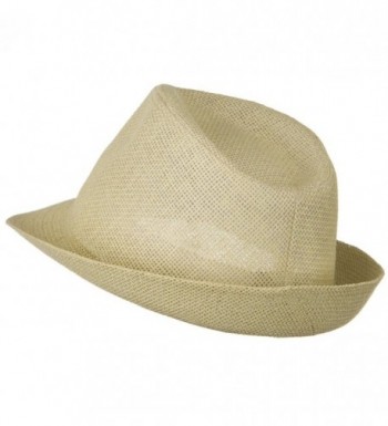 Twisted Toyo Straw Fedora Hat in Men's Fedoras