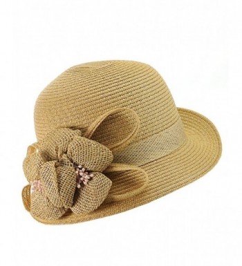 NYFASHION101 Cloche Bucket Flower Natural