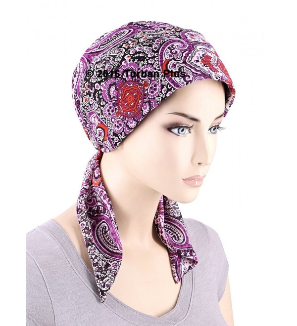 Chemo Fashion Turban Headwear Cancer 05- Black Ivory Chain (Polyester ...