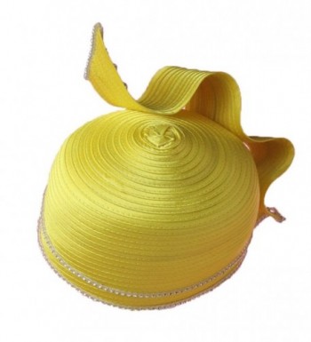 Fashion Church Bucket Cloche Yellow in Women's Bucket Hats