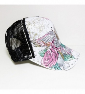 Colored Rhinestone Butterfly Trucker Novelty