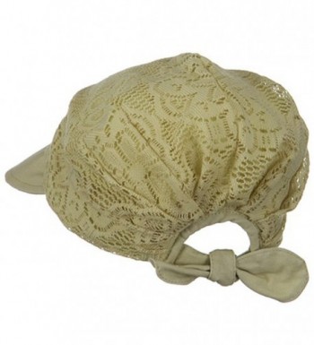 Ladies Jacquard Mesh Hat Khaki