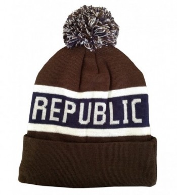 California Republic Embroidered Knitted Cuffed