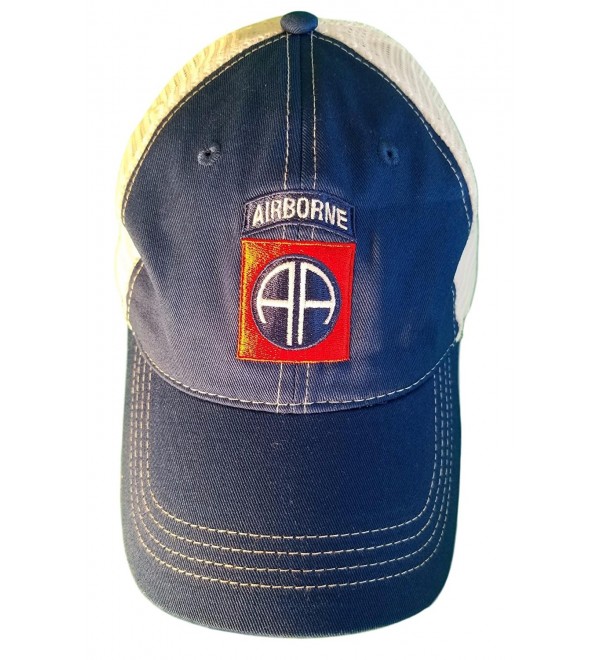 82nd Airborne Patch Unstructured Trucker Style Baseball Cap - CN185QE6EI7