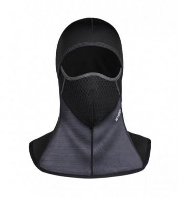 ROTTO Balaclava Ski Mask Motorcycle Cycling Thermal Windproof and Waterproof - Black-b(no Zipper) - C0189Y9XMW2