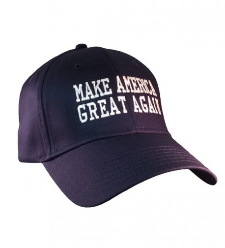 Republican Nation Make America Great Again Donald Trump Hat-Navy With White Embroidery - C712MCJ4PEF