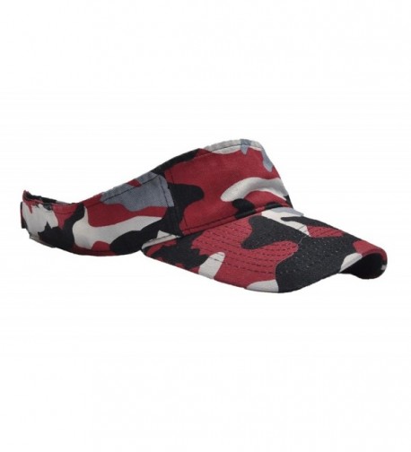 CAMOsport Mens Visor Adjustable Red Black White Gray