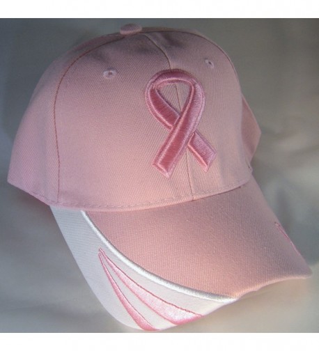 Breast Cancer Awareness Ribbon Baseball in Men's Baseball Caps