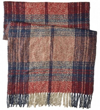 Fiorentina Womens Oversized Plaid Fringe