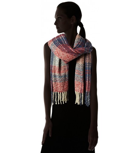 Fiorentina Womens Oversized Plaid Fringe in Cold Weather Scarves & Wraps