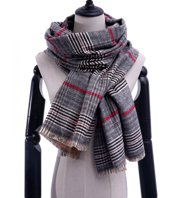 Stylish Blanket Oversized Scarves Winter - Light Grey - CO1872UXEUC